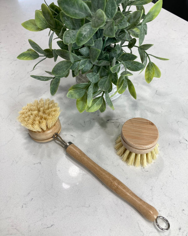 Bamboo  Long Handle Dish Brush